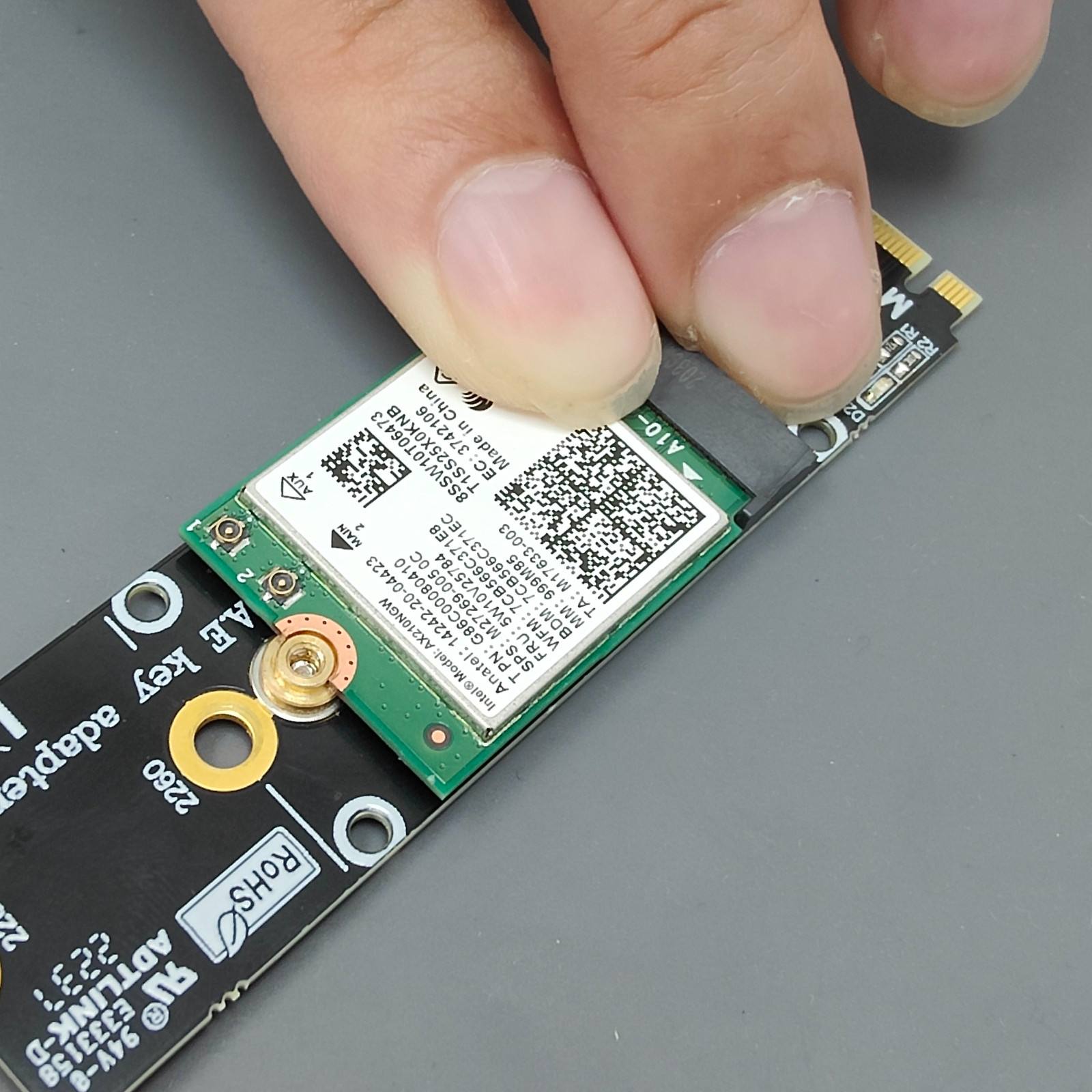 M.2 M-Key NVMe 接口轉 E-Key 無線網卡 解鎖WiFi 7與藍牙全速體驗